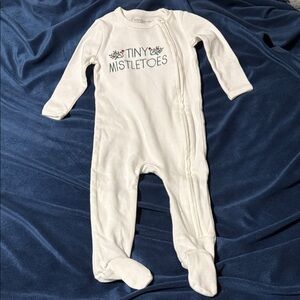 White Kids One Piece - Tiny Mistletoes